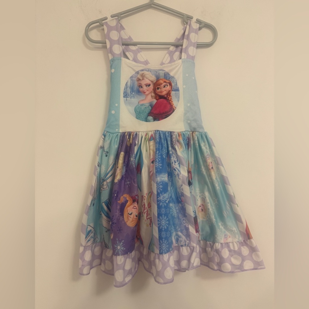 Disney Frozen Sisters 2T Dress - Picture 2 of 4